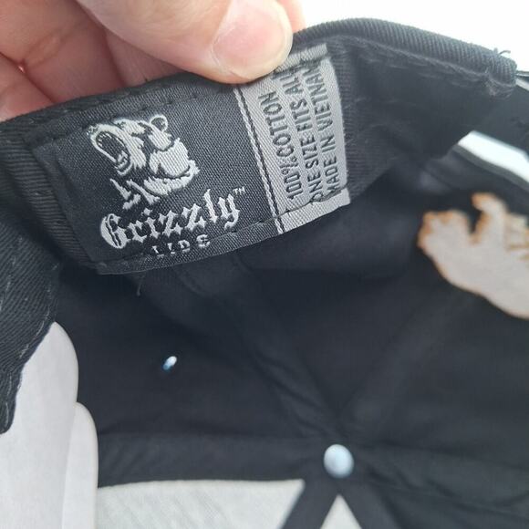 California Republic Cali Logo Hat Snap Back Embroidered Black Cotton - Picture 7 of 7